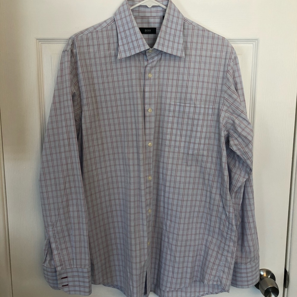 Hugo Boss Men's Long Sleeve Shirt 17 1/2 34/35